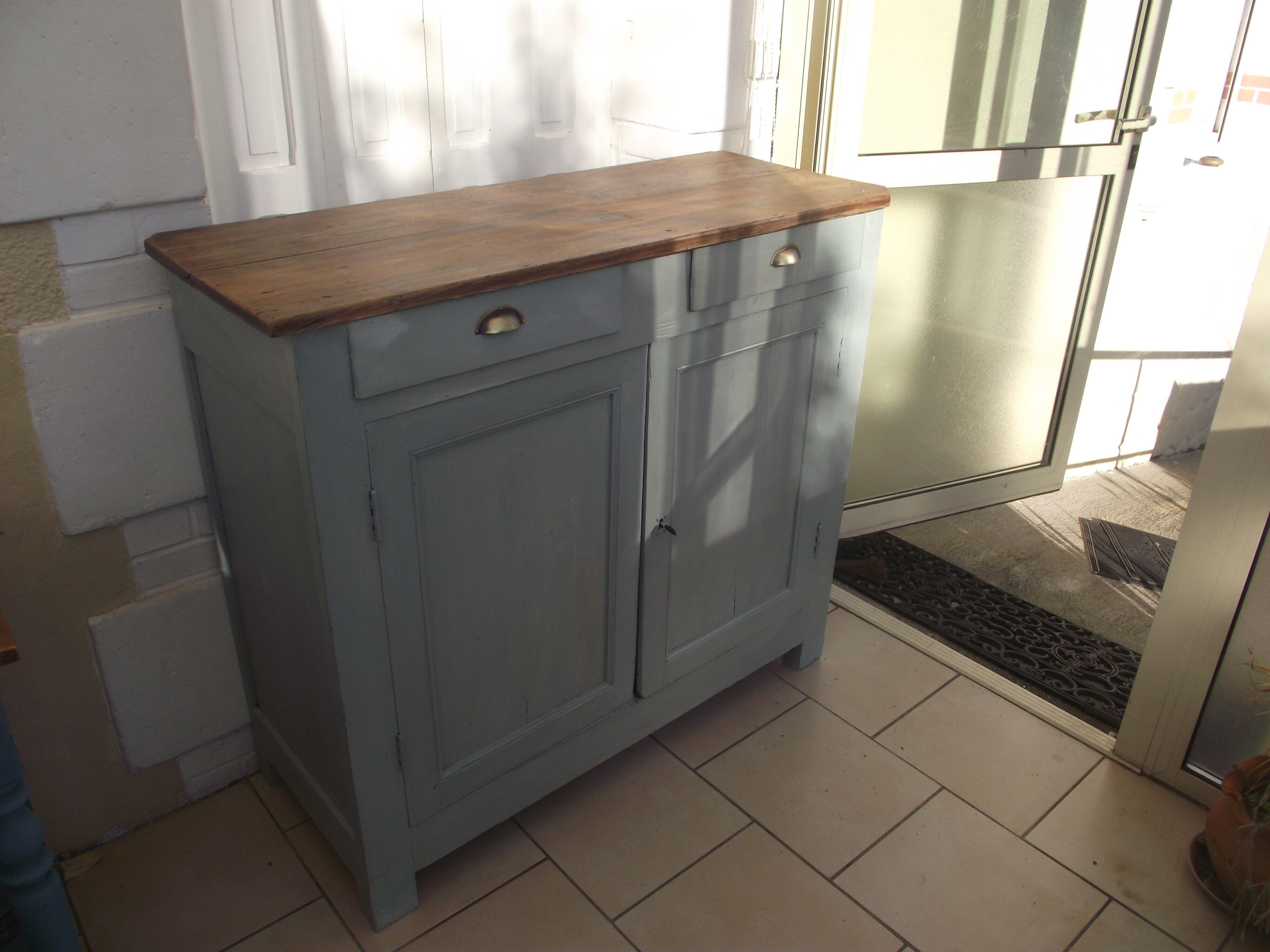 Parisian sideboard in painted fir