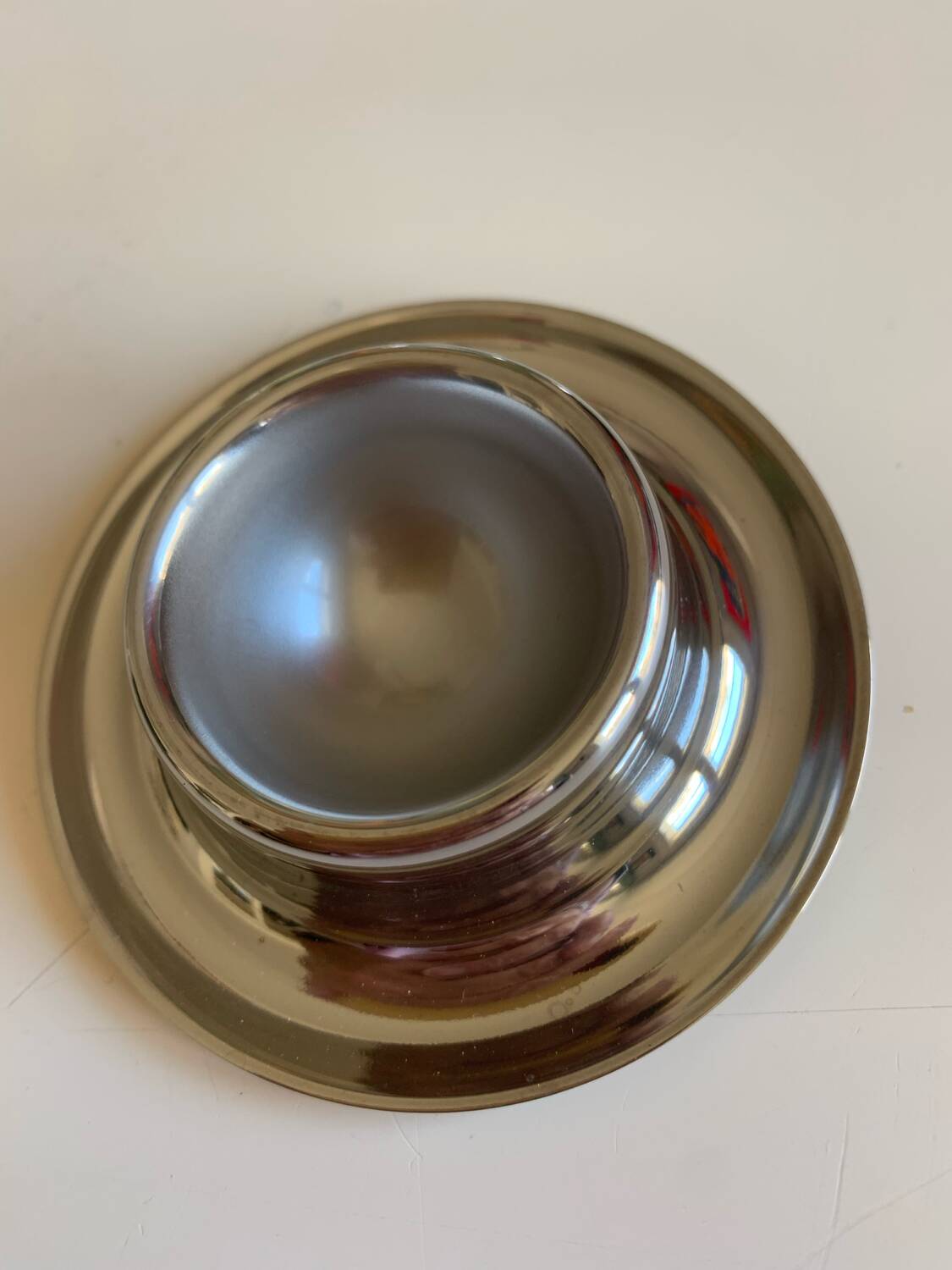 Vintage chrome egg cups