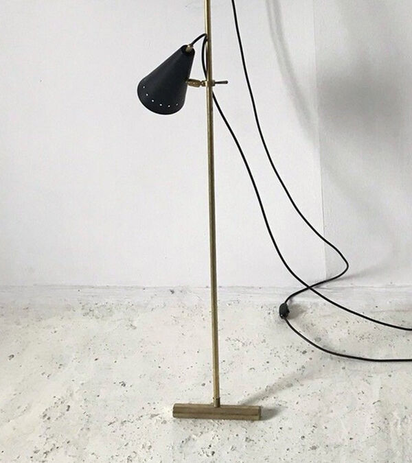 Lampadaire dans le style des créations italiennes des années 50