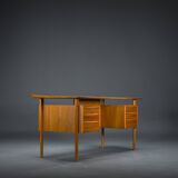 Danish Teak Desk by Peter Lovig Nielsen for Hedensted Mobelfabrik, 1960s