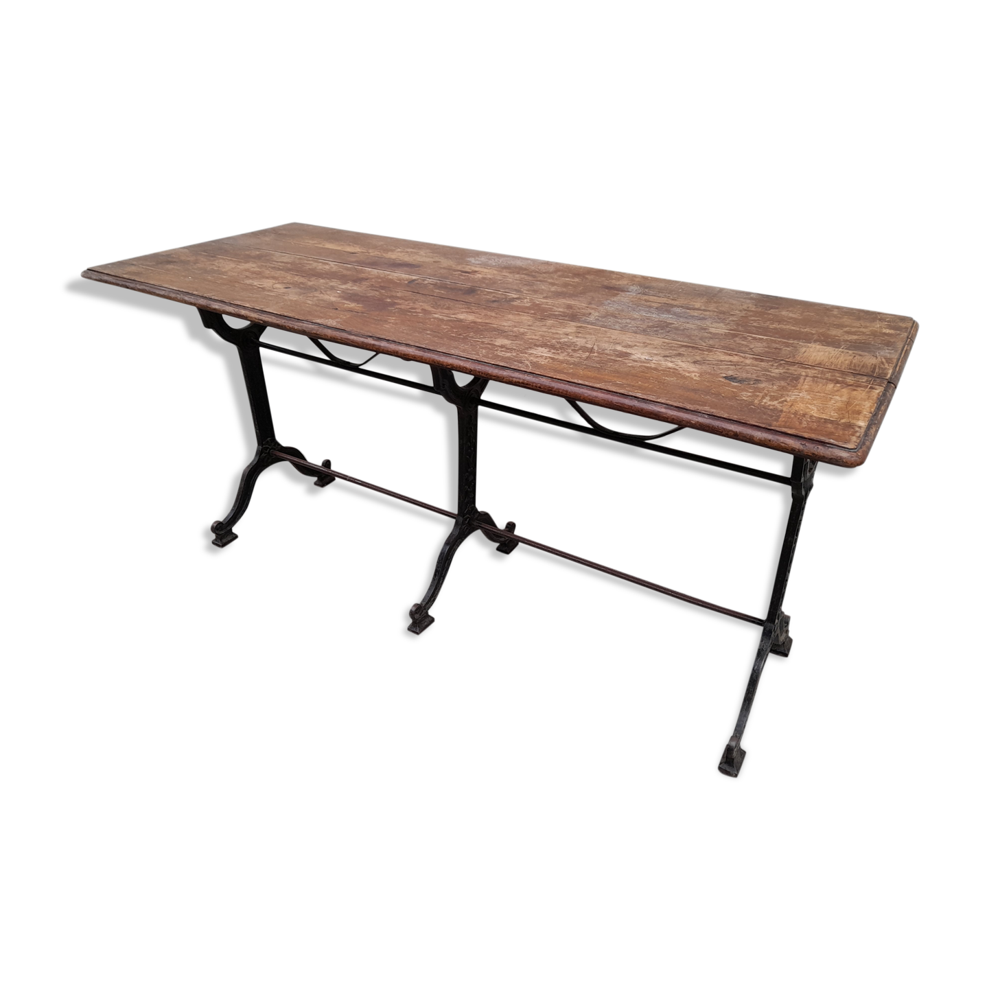 Table de bistrot en fonte 1900 1m50