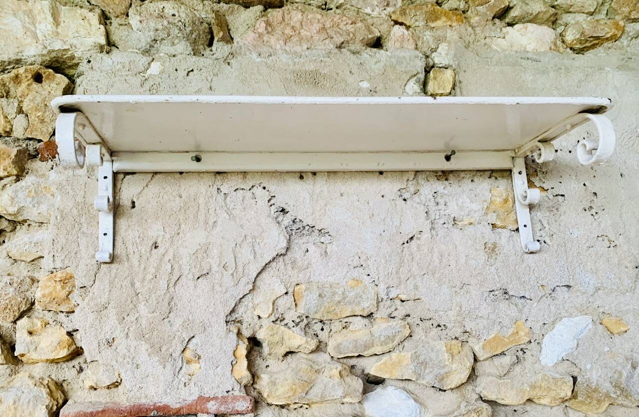 Pair of vintage garden wall shelves, circa 40's/50's