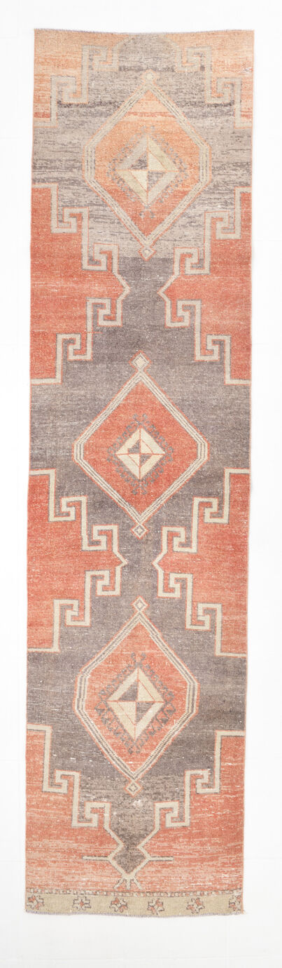 3X11 Oushak Runner Rug, Handmade Runner Rug, 3x11 Runner Rug, 349x86Cm