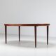 Table à manger ovale Kai Kristiansen en palissandre Villy Schou Andersen Danemark 1960