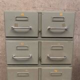 Structure of 6 vintage industrial lockers