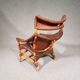 Lounge chair and footstool designed by Yuzuru Yamakawa rattan and bamboo