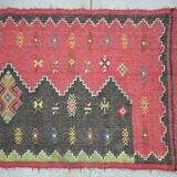 Soumak Kilim Rug 140 x 96 cm antique Handwoven Shahsavan