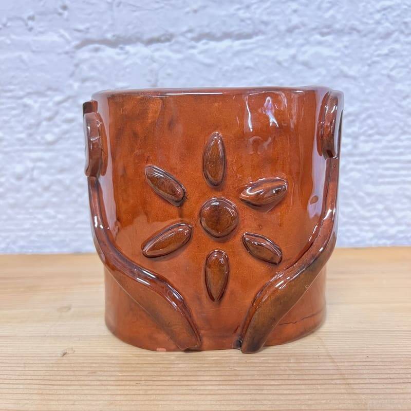 Vase en terre cuite vernissé