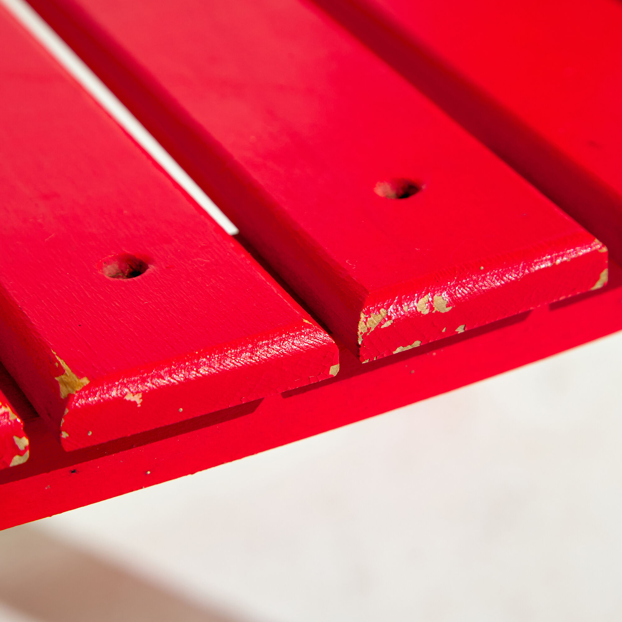Pair of folding chairs in beech wood