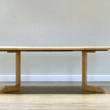 Danish Double Extending Oak Dining Table by Skovby, 1960s