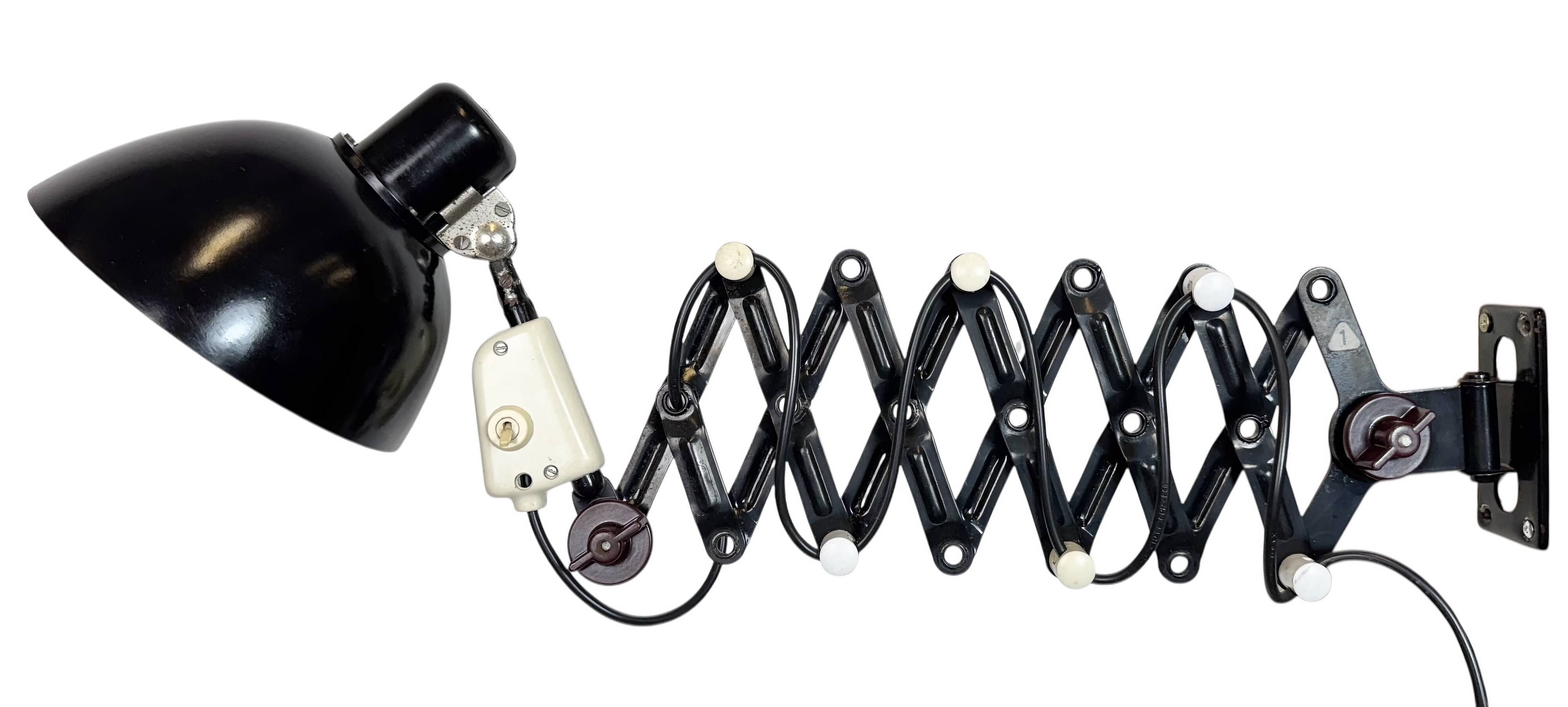 Industrial East German Scissor Lamp from VEB Zweckleuchtenbau Dresden, 1960