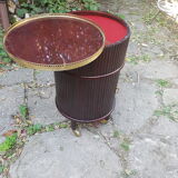 Mahogany cylindrical bar furniture