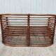 Bench and its bamboo and rattan armchair