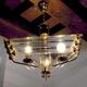 Tubular Venini chandelier, Murano glass, 1970, Italy