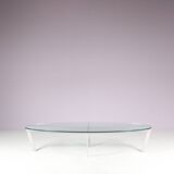 1980s Oval coffee table from the Netherlands