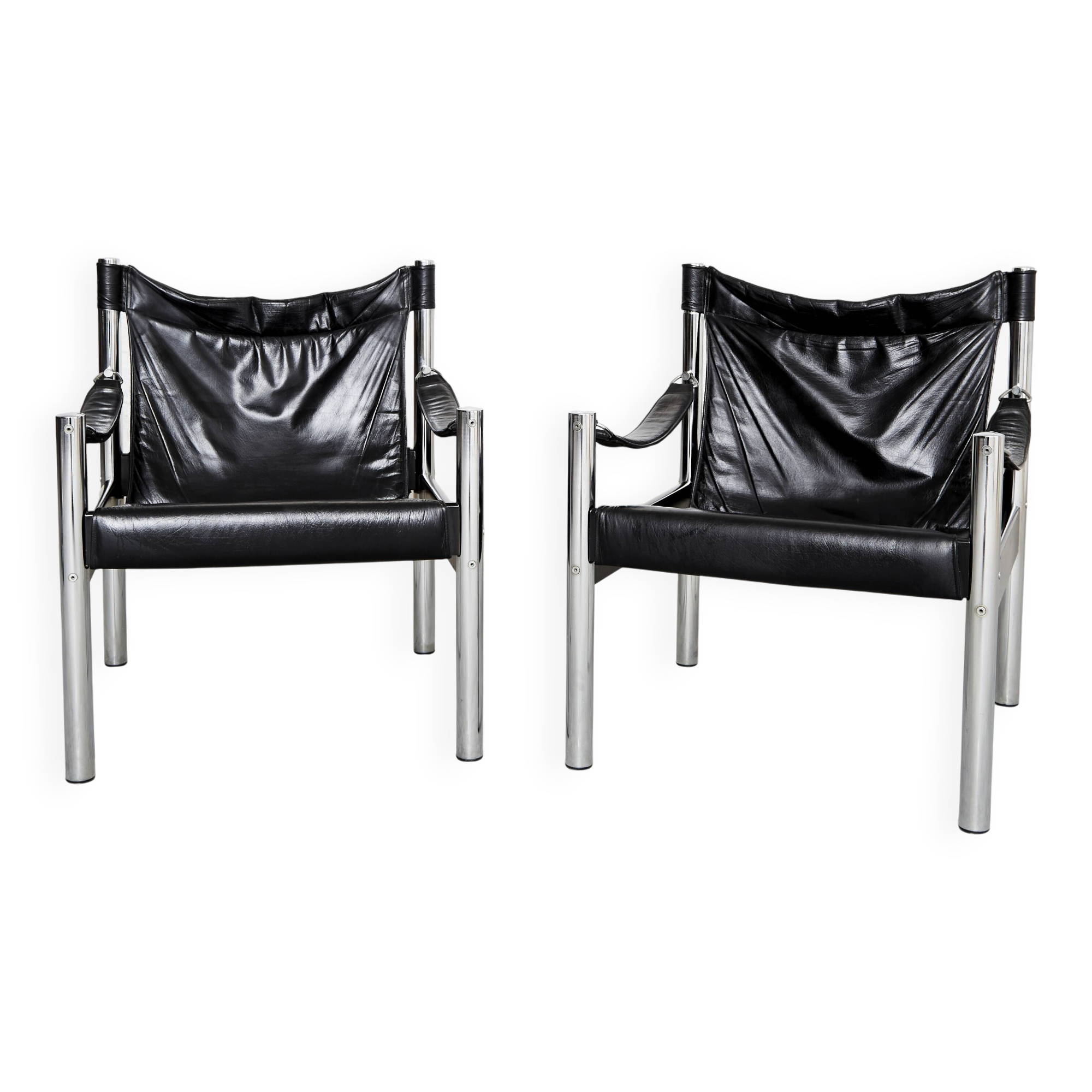 Pair of Börje Johanson Safari Chairs for Johanson Design