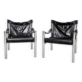 Pair of Börje Johanson Safari Chairs for Johanson Design