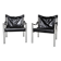 Pair of Börje Johanson Safari Chairs for Johanson Design