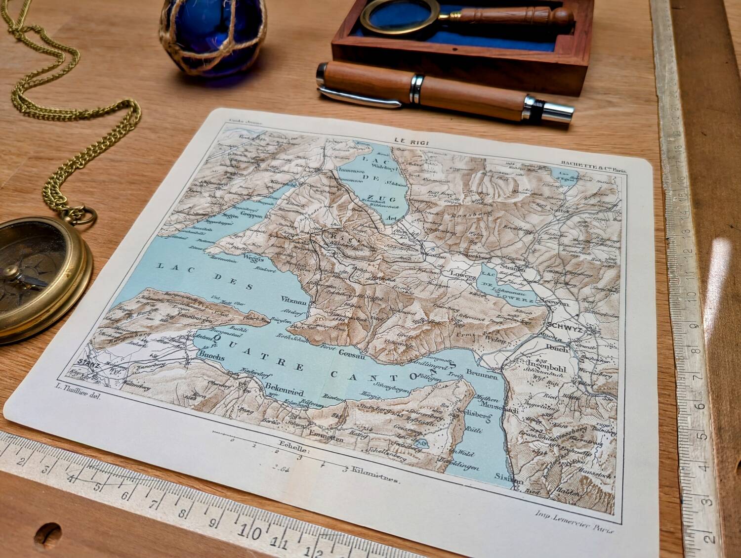 Printed in 1844, Le Rigi, Switzerland.