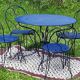 Old wrought iron garden furniture