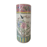 Vase enamelled ceramic roll china decorations of flowers birds Signed