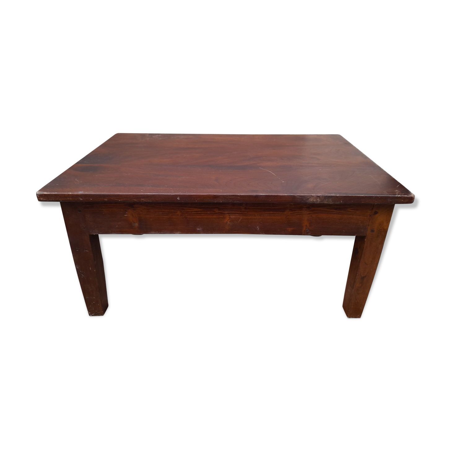 Table basse de ferme rustique 1900 en Fruitier