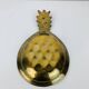 Vintage gold-plated brass pineapple emptier