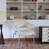 Fauteuil bureau chrome 70's