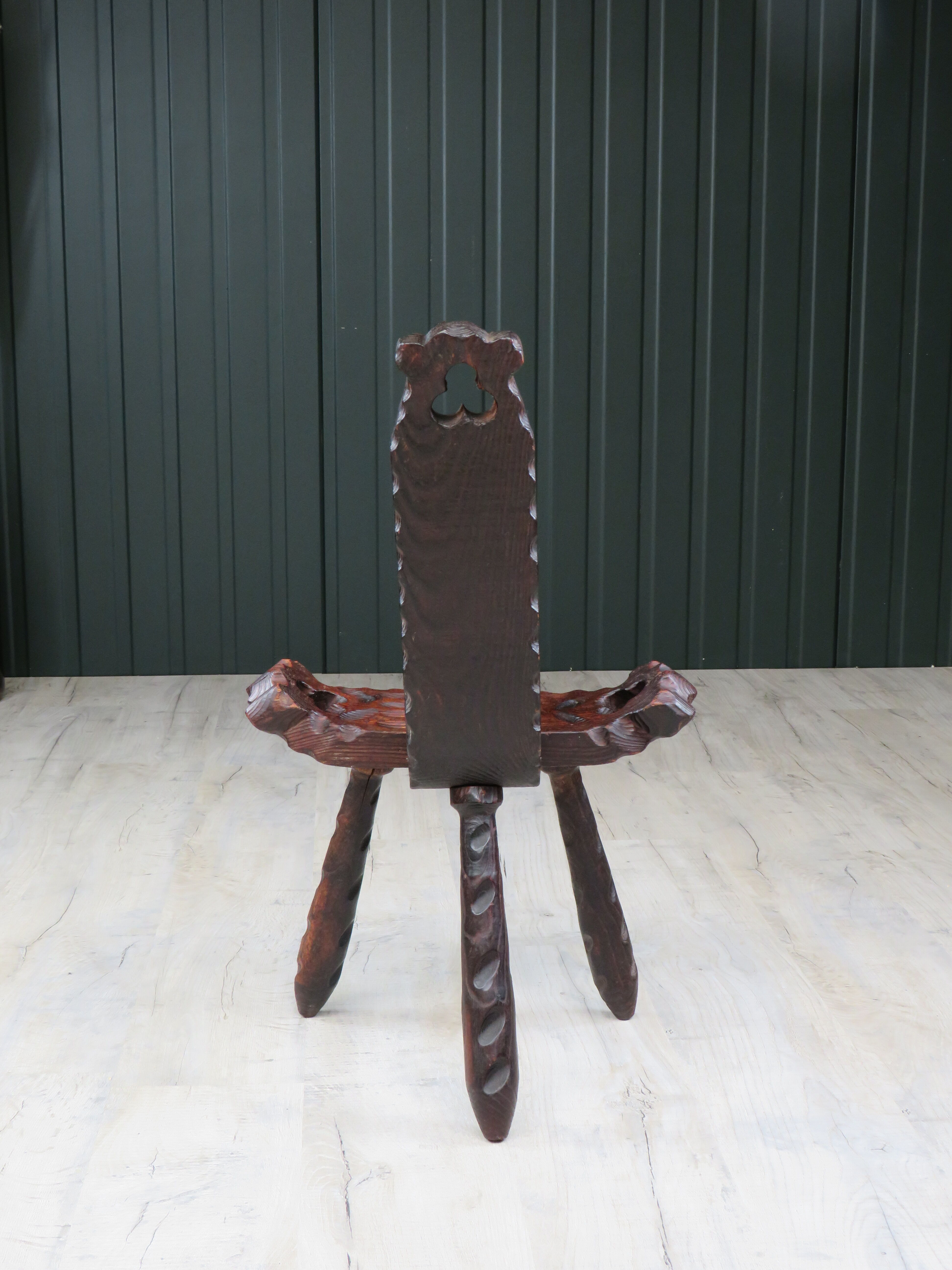 Brutalist tripod chair