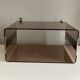 M. Dumas plexiglass and chrome shelf locker
