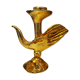 Pierre Casenove - 'Bird' in gilt bronze candlestick