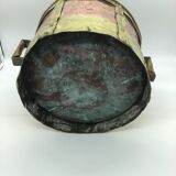 Old copper and brass pot cover 20th century