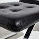 Leather lounge chair with ottoman by reinhold adolf for cor mk9220
