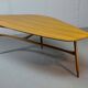 Table basse en forme de rein laquée de forme libre Svante Skogh, Suède, années 1960