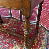 Solid wood desk pegged turned feet