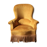 Velvet armchair, 20th century