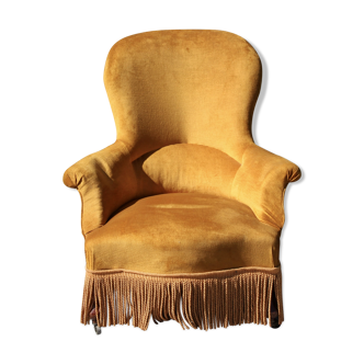 Velvet armchair, 20th century