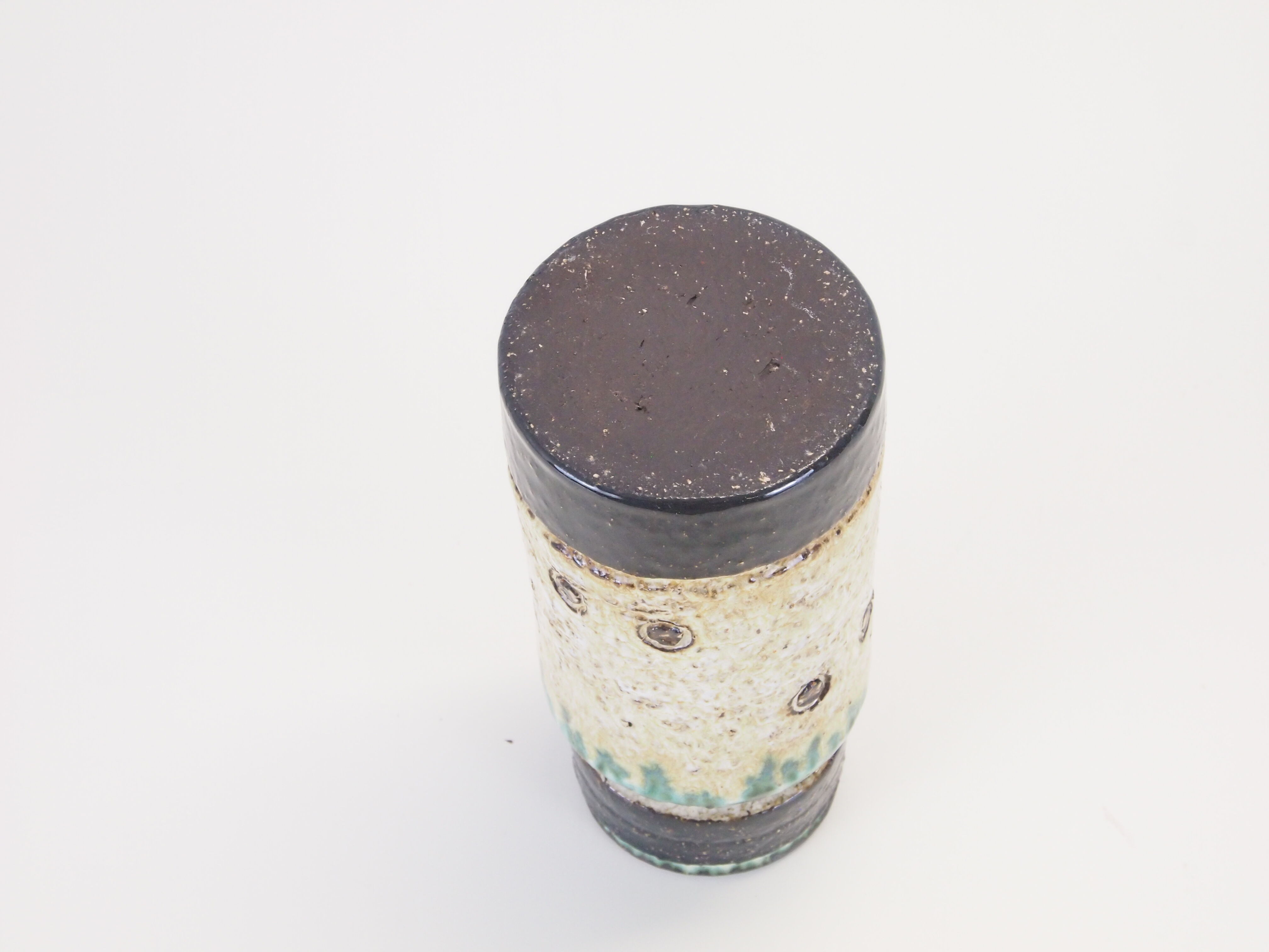 Set of 2 vintage mid century ceramic vases