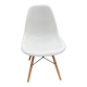 6 white DSW chairs by Vitra