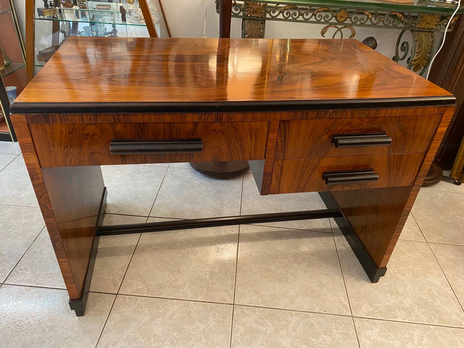 Art Deco mahogany desk