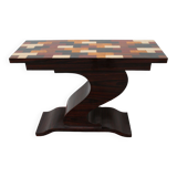 Art Deco console with pattern on top