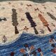 Gabbeh-Style Hand-Knotted Wool Rug with Abstract Landscape – 238×175 cm
