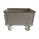 Metal storage box, Schafer Kasten, on wheels