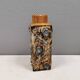 Beautiful square vase with incredible decorations, danish 1980s