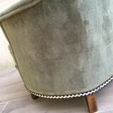 Velvet toad armchair