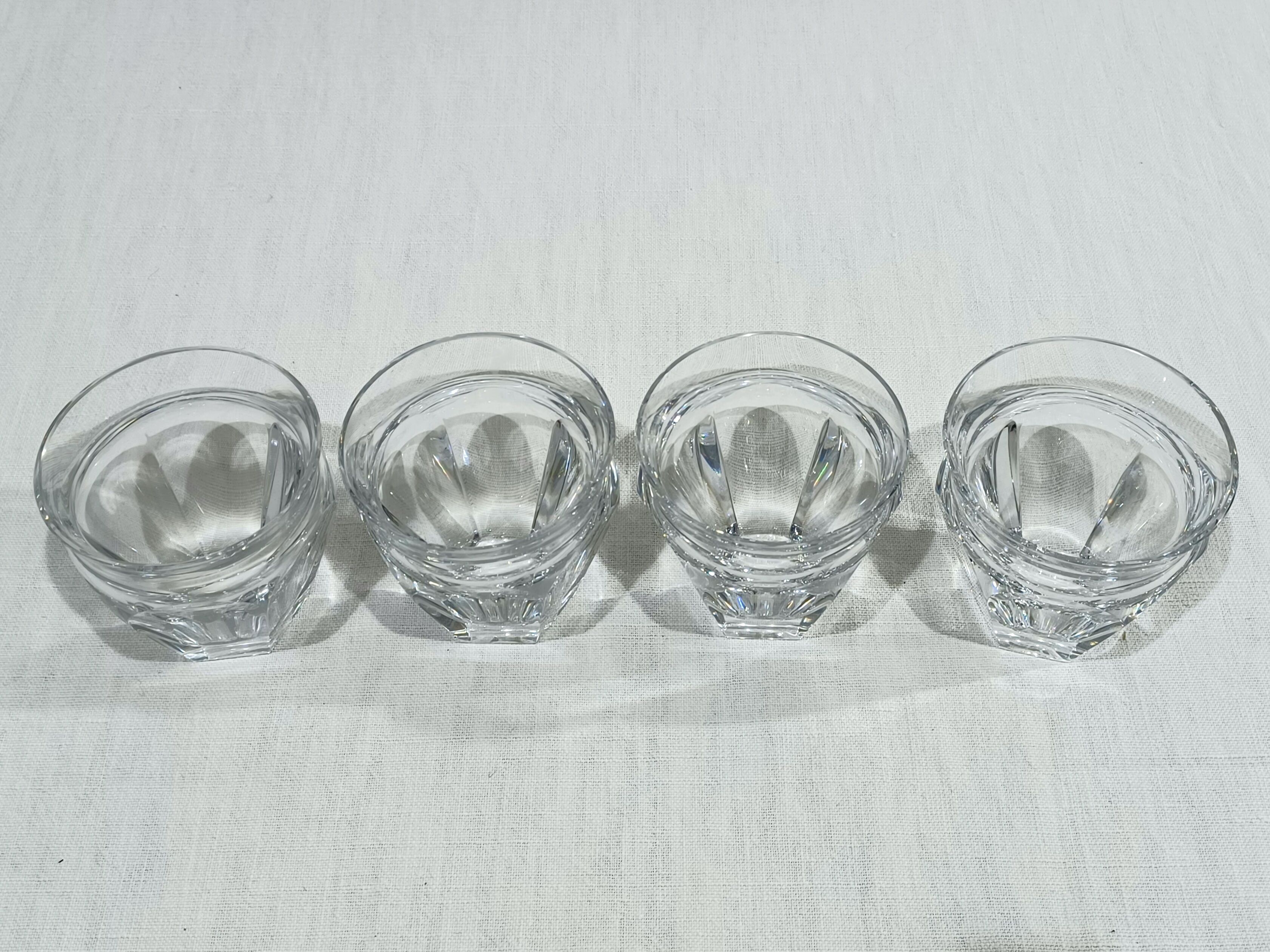 Set of 4 shot cups Baccarat