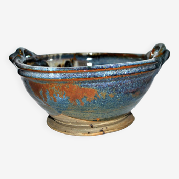 Ceramic salad bowl bowl signed