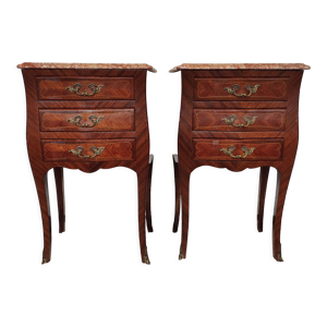 Paire de tables de chevet style