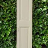 Narrow old paneled molded cupboard door h220x42cm