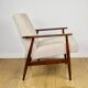Armchair 'Lis', 1970s beige boucle design by Henryk Lis